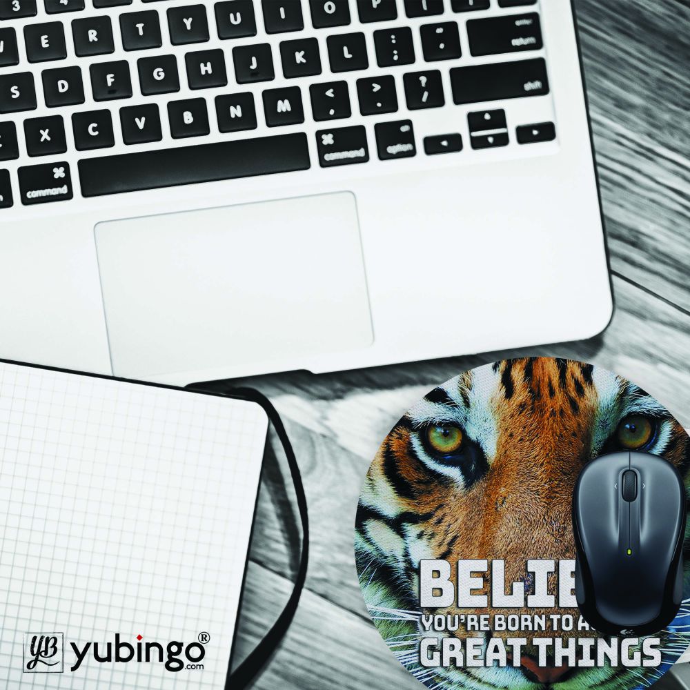 Believe Mouse Pad (Round)-Image4