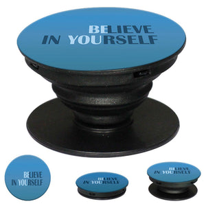 Believe in Yourself Mobile Grip Stand (Black)-Image2