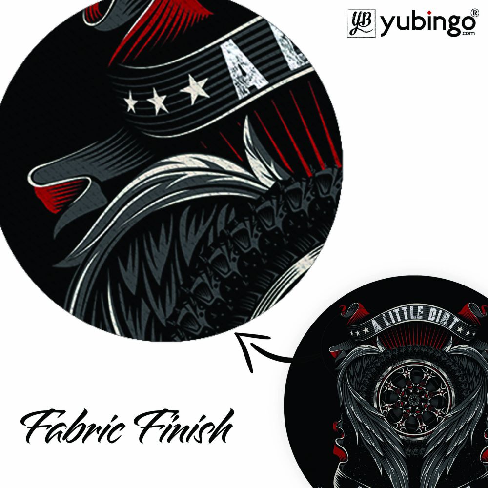 Biking Quote Mouse Pad (Round)-Image3