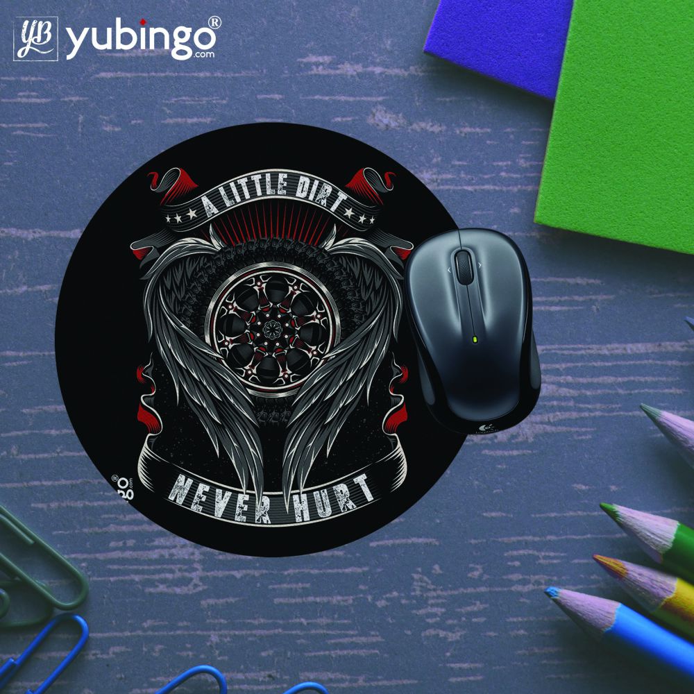 Biking Quote Mouse Pad (Round)-Image5