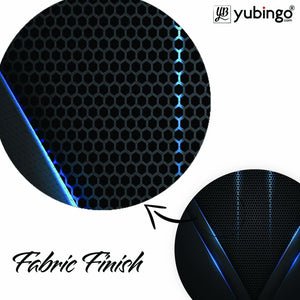 Black and Blue Mouse Pad (Round)-Image3