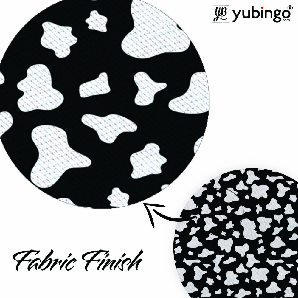 Black And White Pattern Mouse Pad (Round)-Image3