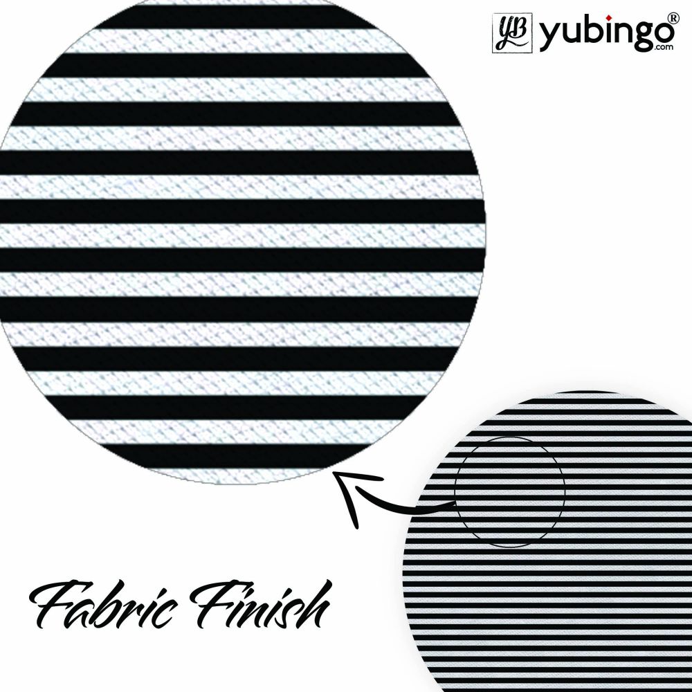 Black Stripes Mouse Pad (Round)-Image3