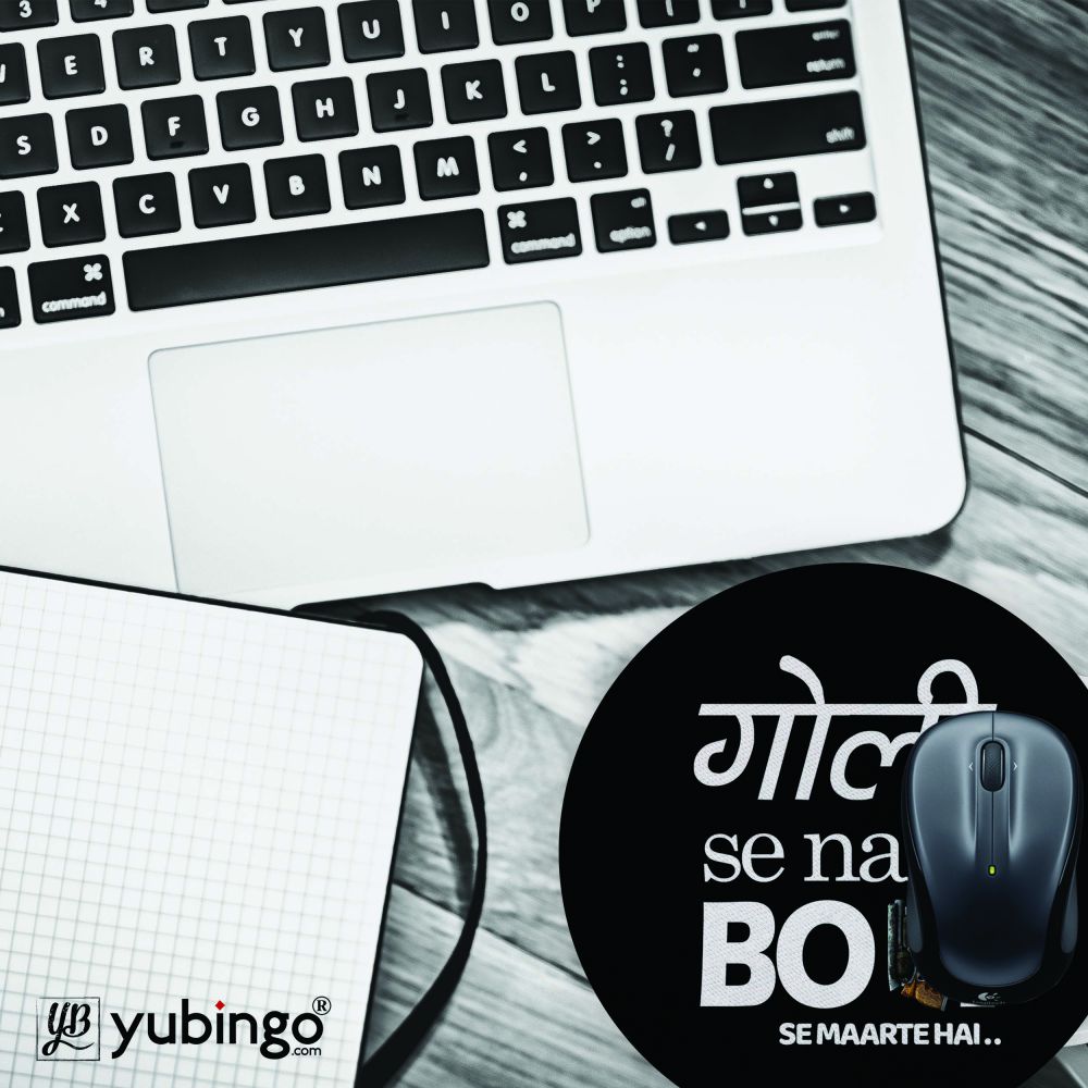 Boli Se Maarte Hain Mouse Pad (Round)-Image4