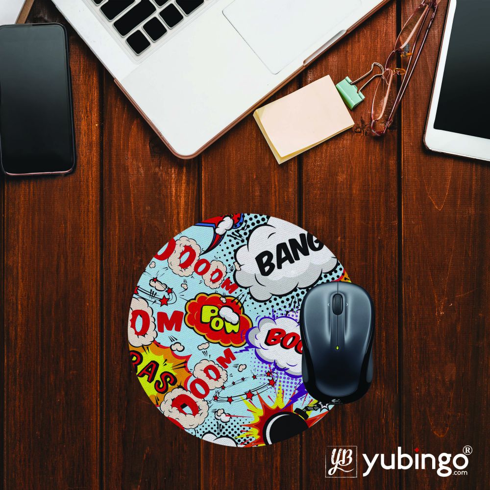 Boom Bang Mouse Pad (Round)