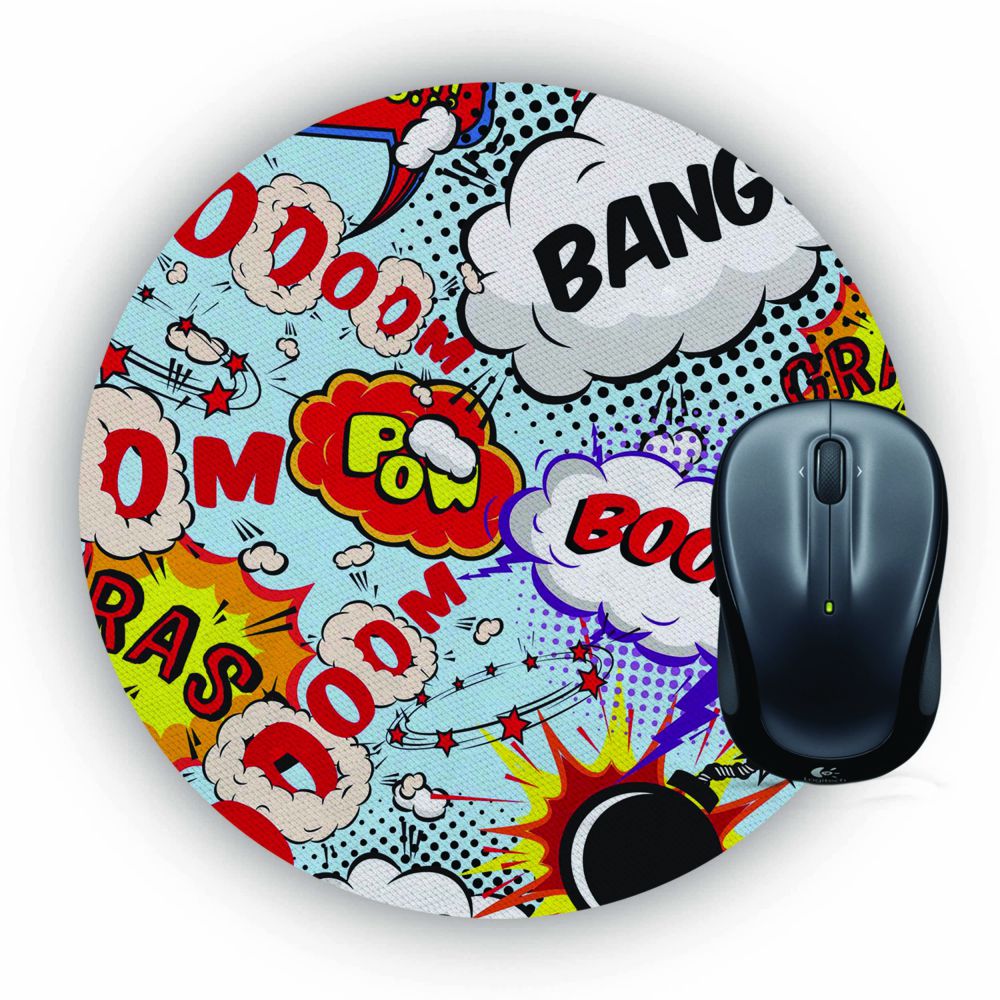 Boom Bang Mouse Pad (Round)