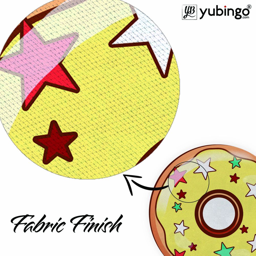 Brown Doughnut Mouse Pad (Round)-Image3