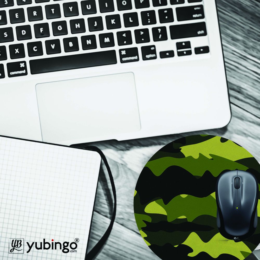 Camouflage Mouse Pad (Round)-Image4