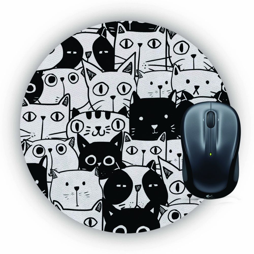Cats Mouse Pad (Round)