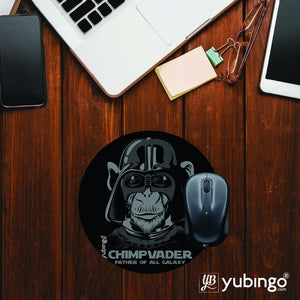 Chimp Vader Mouse Pad (Round)-Image2