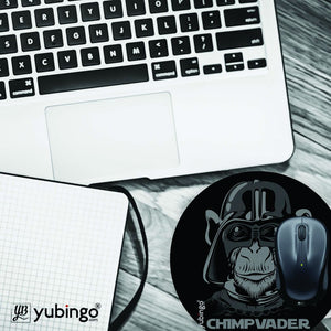 Chimp Vader Mouse Pad (Round)-Image4