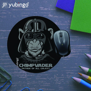 Chimp Vader Mouse Pad (Round)-Image5