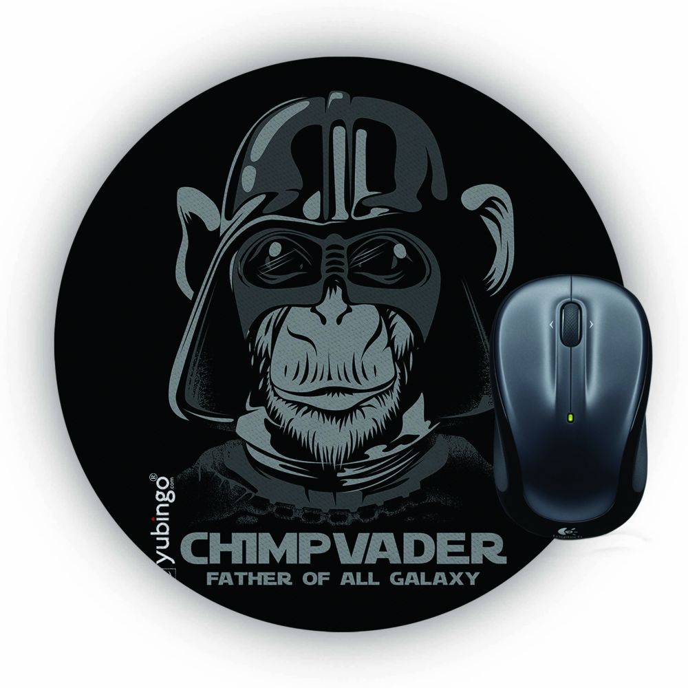 Chimp Vader Mouse Pad (Round)