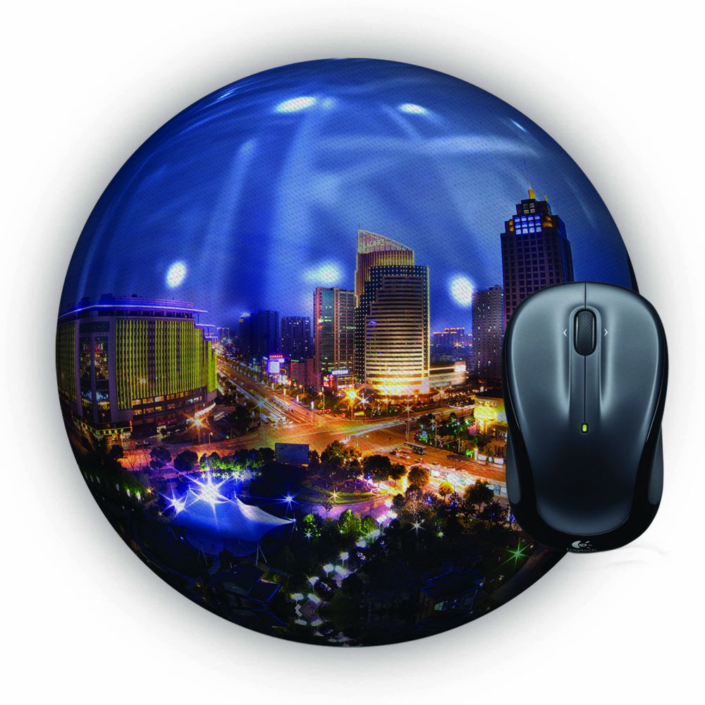 City Landscape Mouse Pad (Round)
