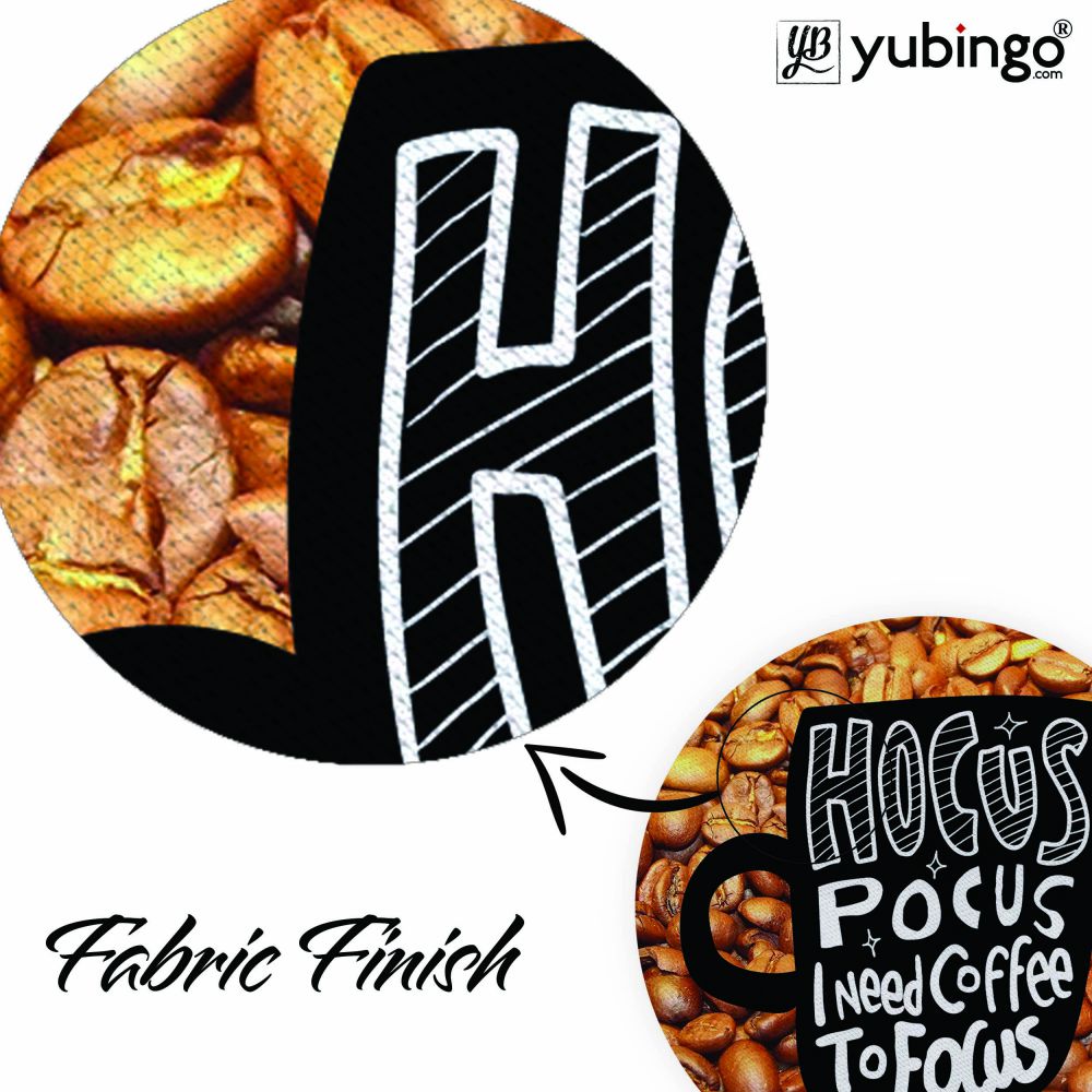 Coffee to Focus Mouse Pad (Round)-Image3