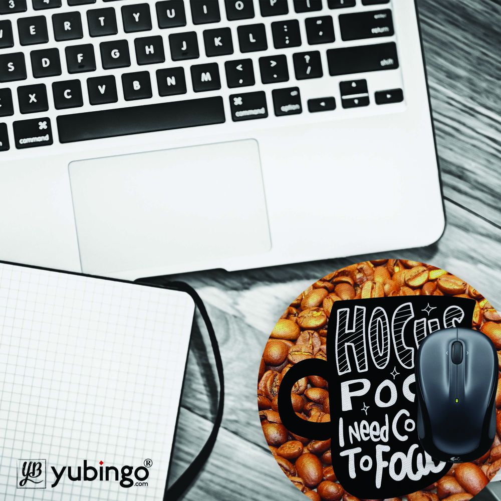 Coffee to Focus Mouse Pad (Round)-Image4
