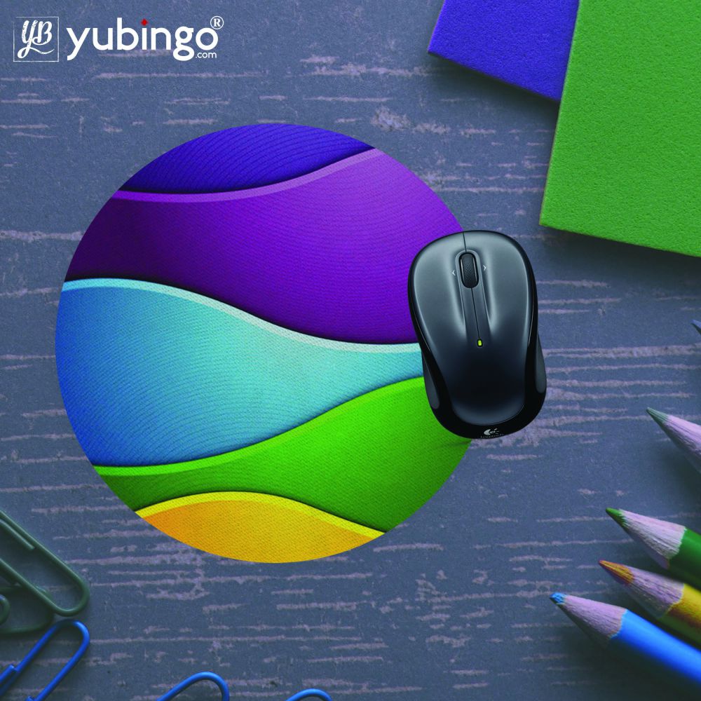 Colors Multiplied Mouse Pad (Round) - product image 5