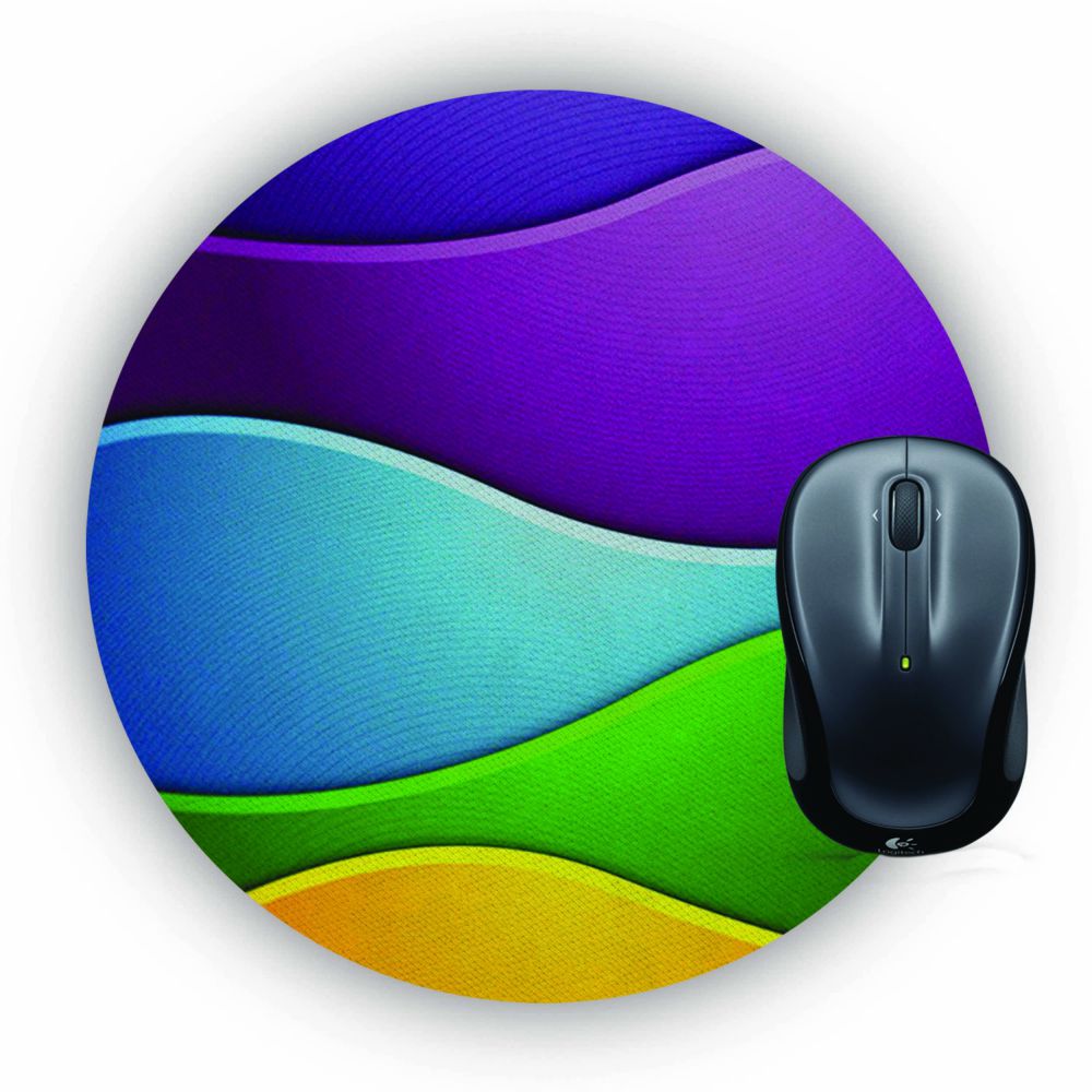 Colors Multiplied Mouse Pad (Round) - corporate gift by YuBingo