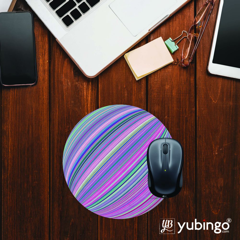 Colors Pattern Mouse Pad (Round)-Image2
