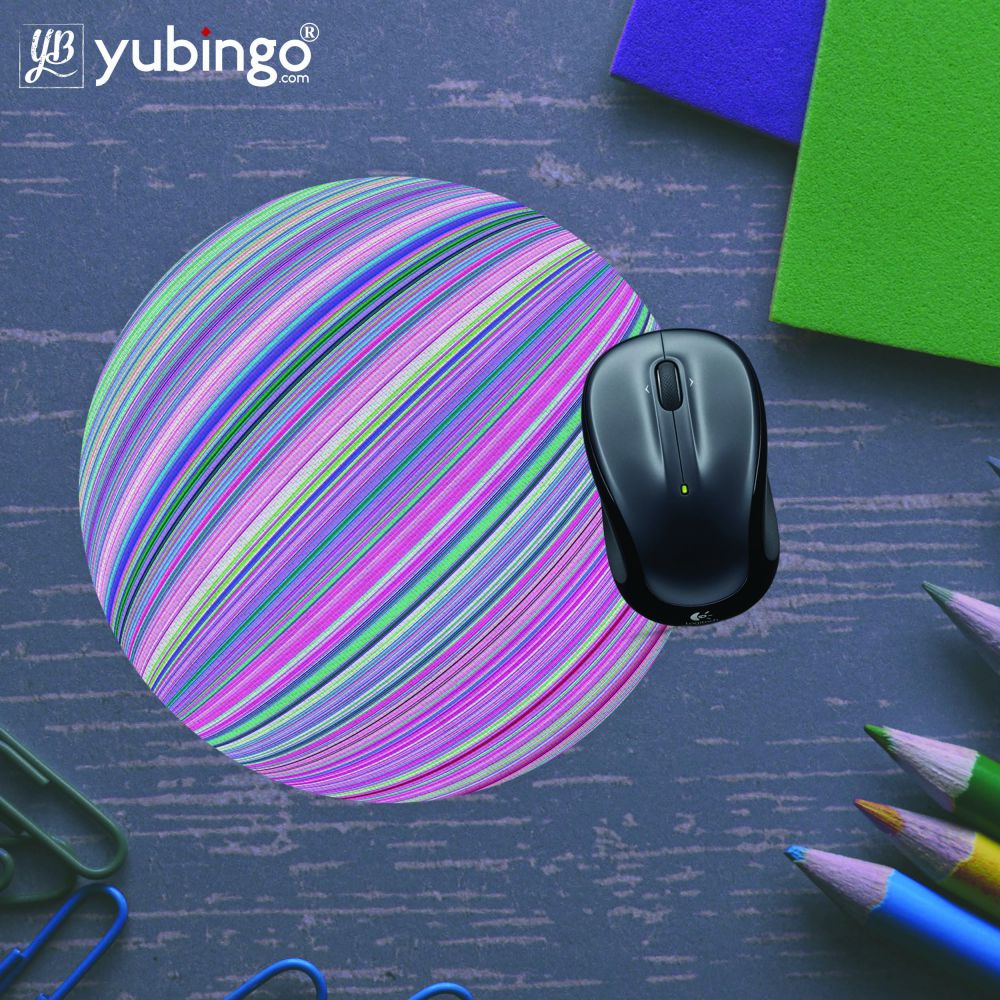 Colors Pattern Mouse Pad (Round)-Image5
