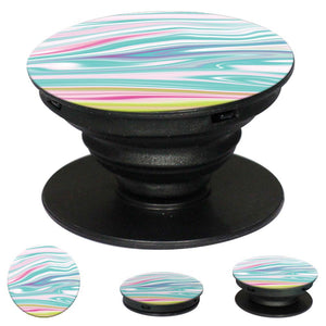 Colourful Marble Mobile Grip Stand (Black)-Image2