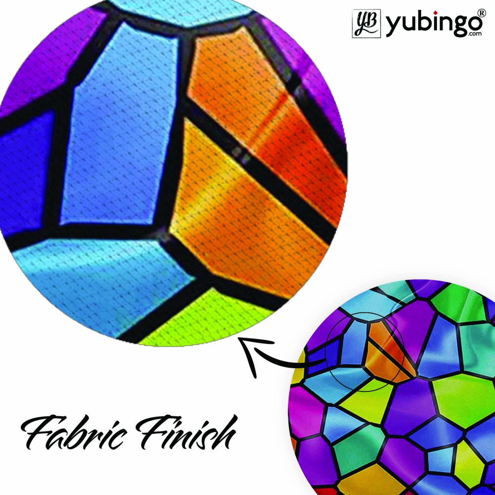 Colourful Mosaic Mouse Pad (Round)-Image3