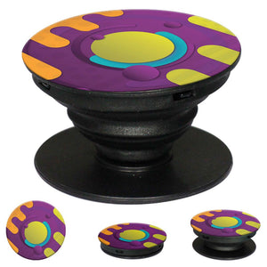 Colourful Patterns Mobile Grip Stand (Black)-Image2