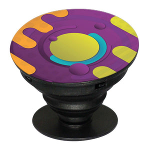 Colourful Patterns Mobile Grip Stand (Black)