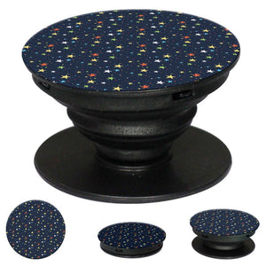 Colourful Stars Mobile Grip Stand (Black)-Image2