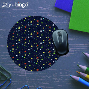 Colourful Stars Mouse Pad (Round)-Image5