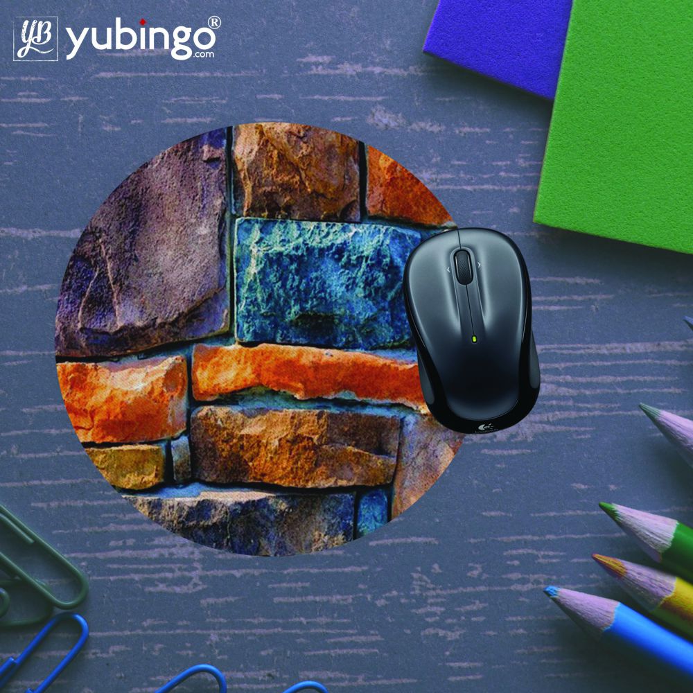 Colourful Stones Mouse Pad (Round)-Image5