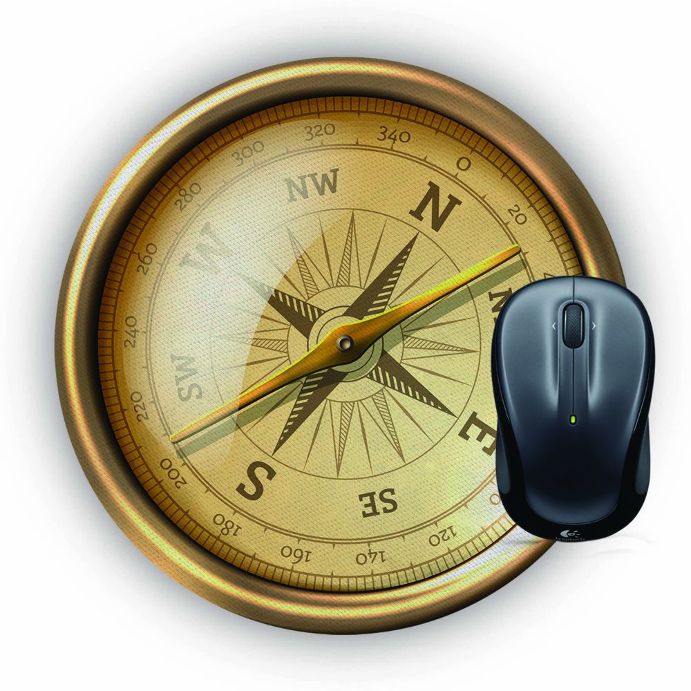 Compass Mouse Pad (Round)