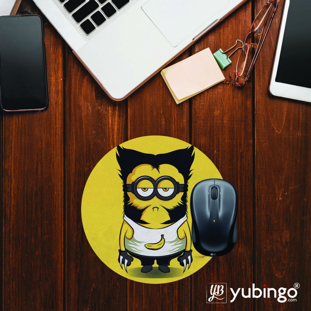 Cool Cartoon Mouse Pad (Round)-Image2