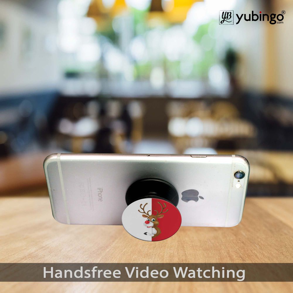 Cool Christmas Mobile Grip Stand (Black)-Image3