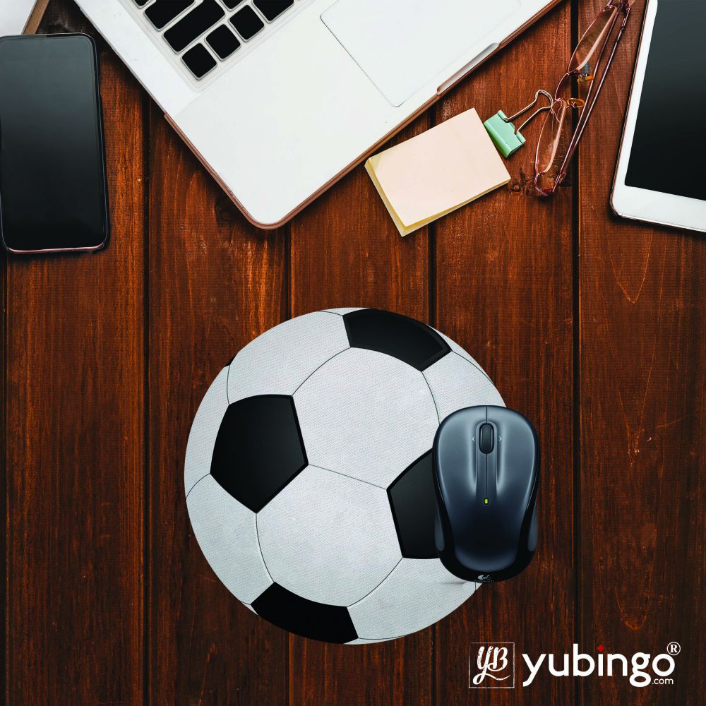 Cool Football Mouse Pad (Round)-Image2