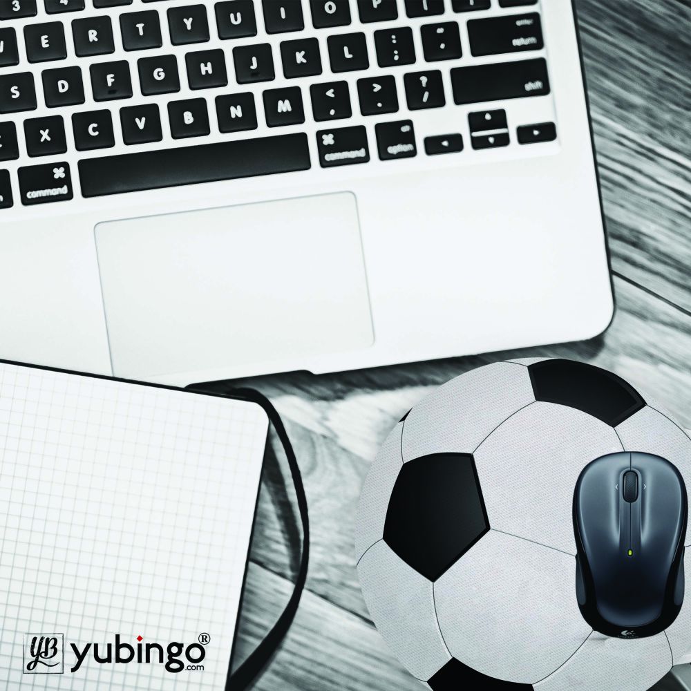 Cool Football Mouse Pad (Round)-Image4
