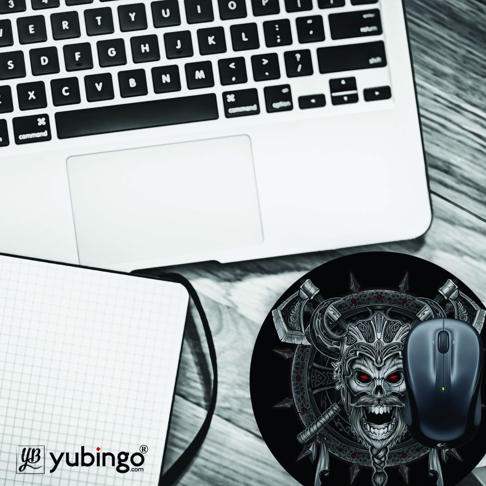 Cool Monster Mouse Pad (Round)-Image4