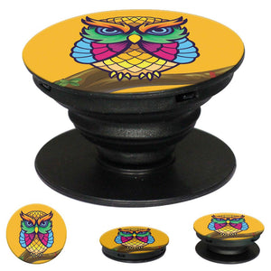 Cool Owl Mobile Grip Stand (Black)-Image2
