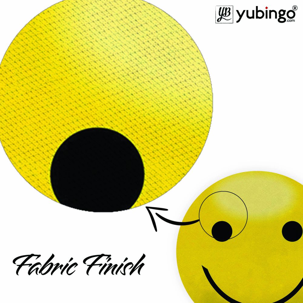 Cool Smiley Mouse Pad (Round)-Image3
