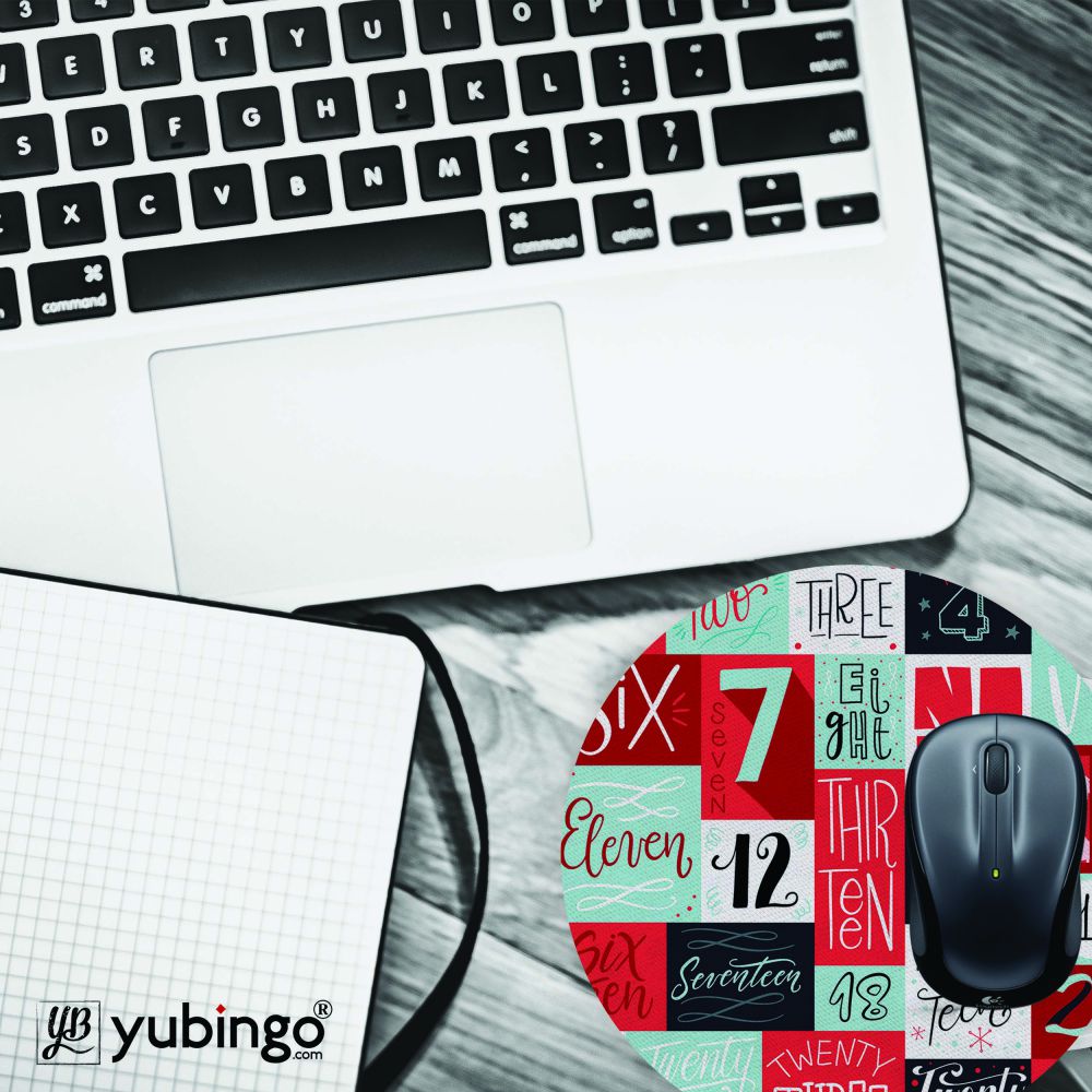 Counting Mouse Pad (Round)-Image4