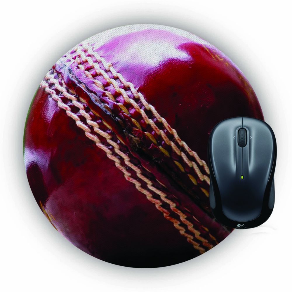 Cricket Ball Mouse Pad (Round)