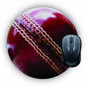Cricket Ball Mouse Pad (Round)