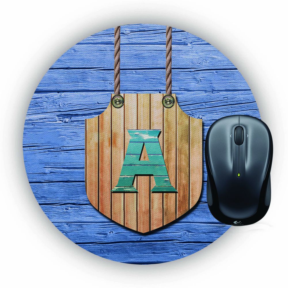 Customised Alphabet Mouse Pad (Round)