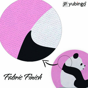 Cute Panda Mouse Pad (Round)-Image3