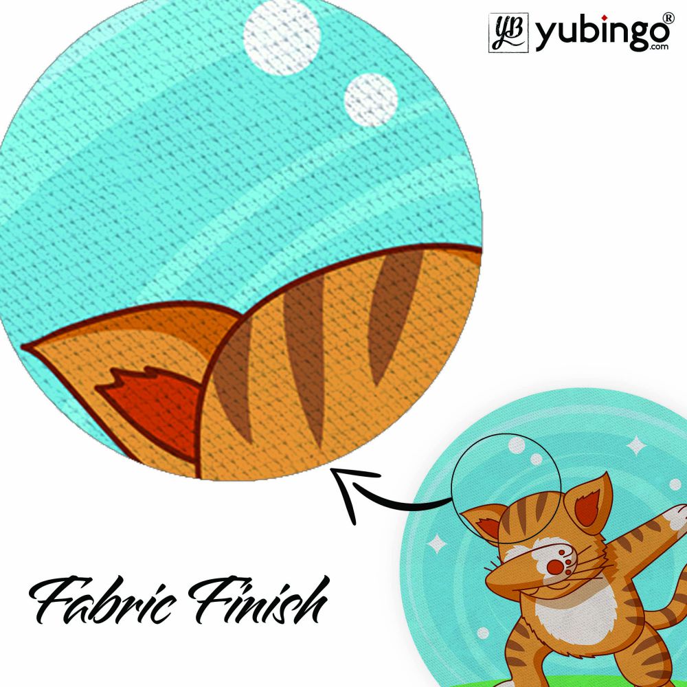 Dab Cat Mouse Pad (Round)-Image3