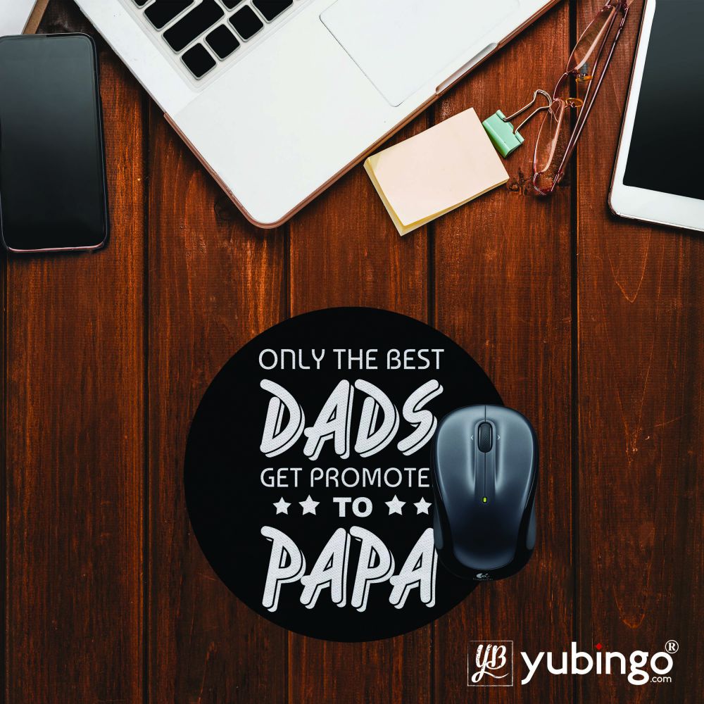 Dad and Papa Mouse Pad (Round)