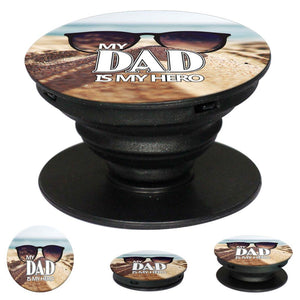 Dad is My Hero Mobile Grip Stand (Black)-Image2