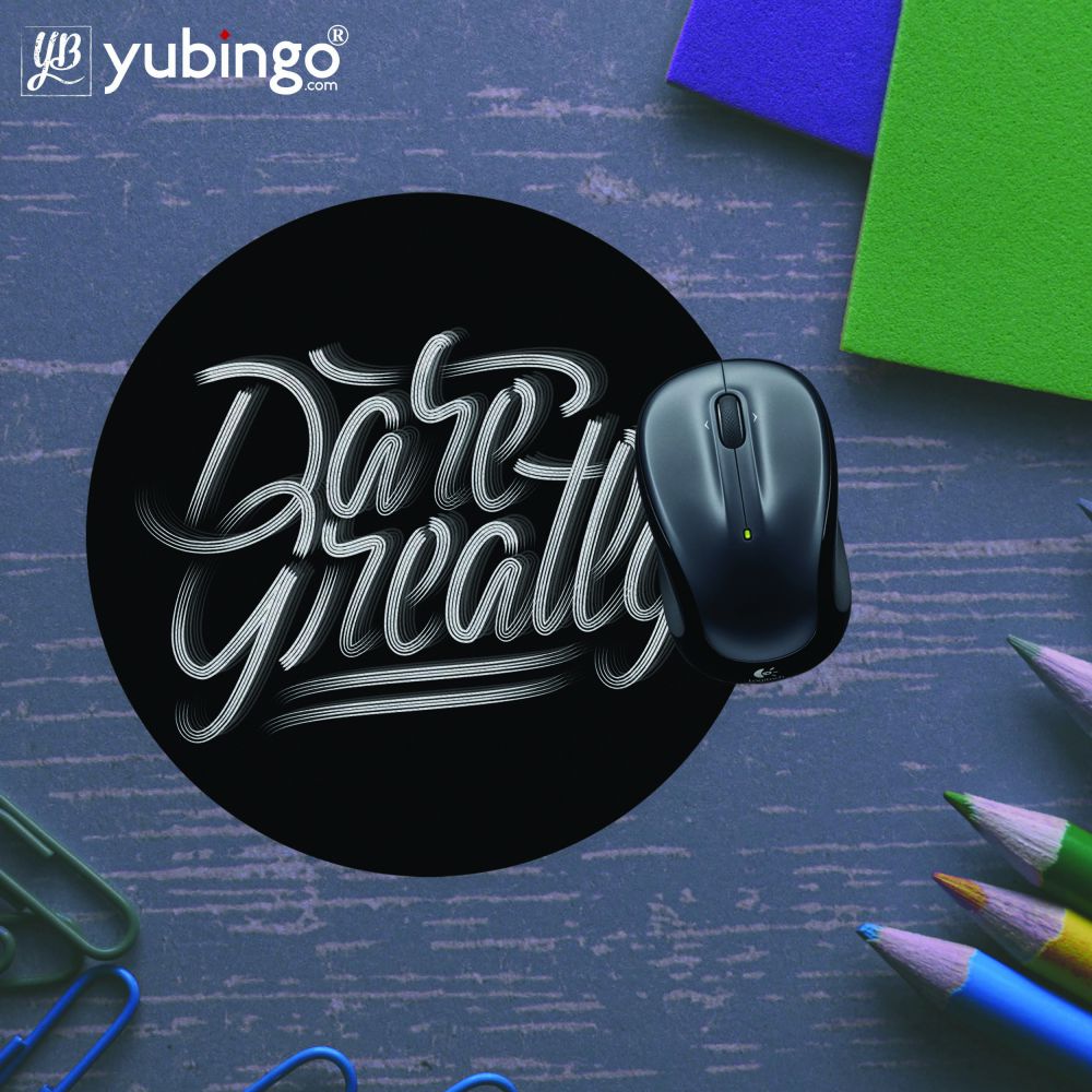 Dare Greatly Mouse Pad (Round)-Image5