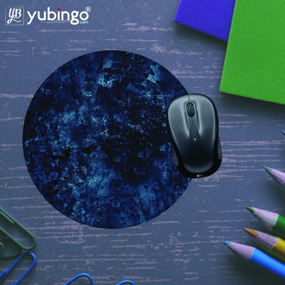 Deep Blues Mouse Pad (Round)-Image5