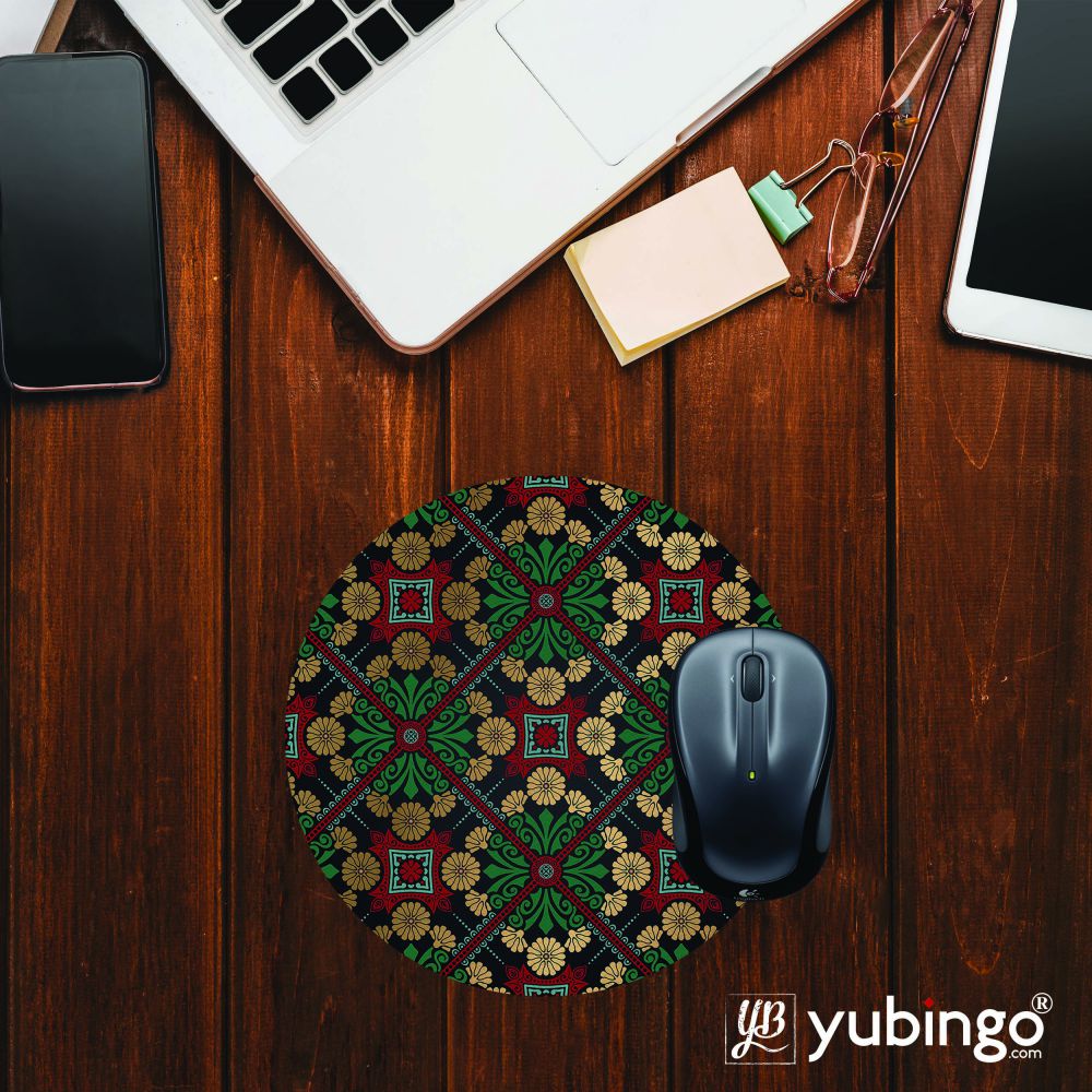 Designer Pattern Mouse Pad (Round)-Image2